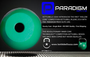 Paradigm Pro® Elite Precision Competition Sport Kettlebell - The Original & Finest "Hollow Core" competition kettlebell from Kettlebells USA®
